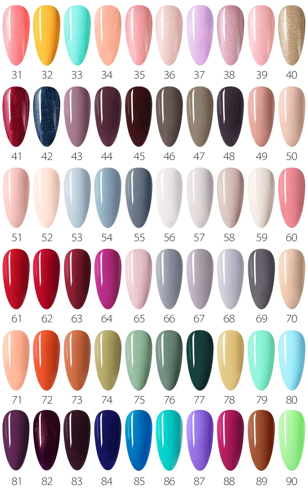 VENALISA VIP Kits 7.5ML Nail Gel Polish Soak Off UV LED Nail Gel Color Palette Gel Varnish Base Diamond Top Coat 62pcs/lot Gel