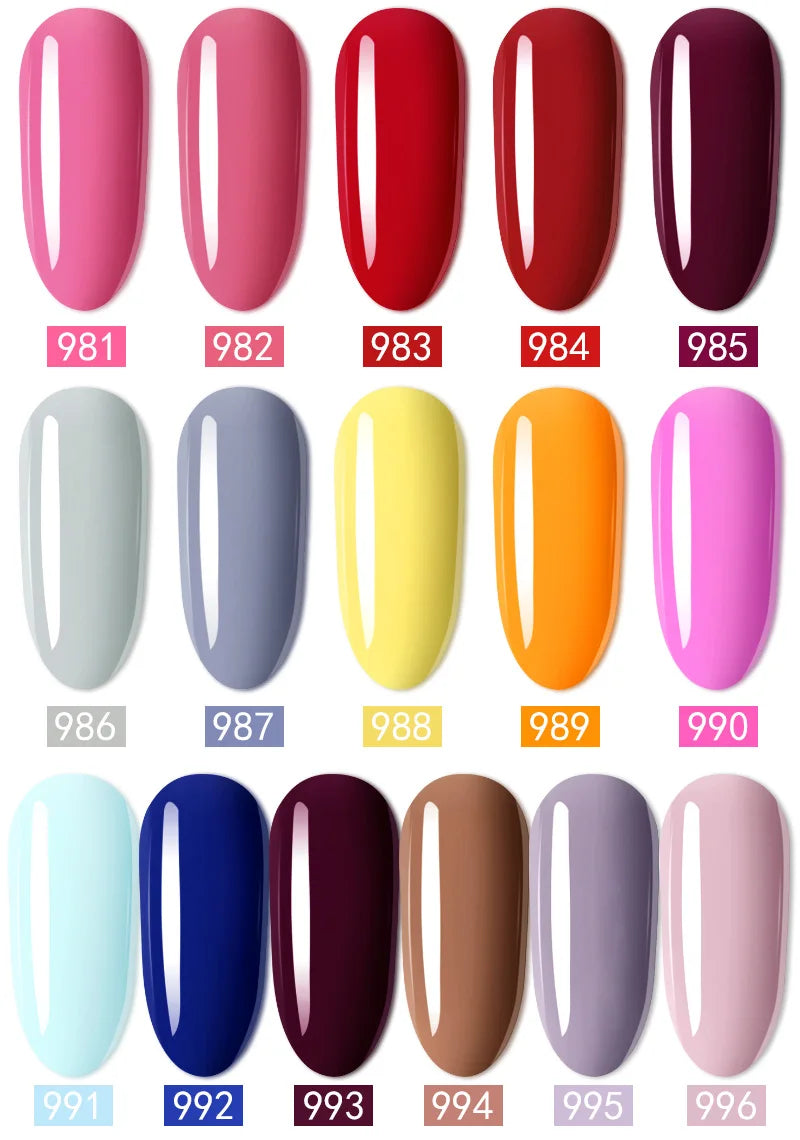 VIP5 VENALISA Gel Nail Polish Kit Hema Free Nude Pink Glitter Gorgeous Color Nail Manicure Soak off UV LED Nail Gel Varnish Set