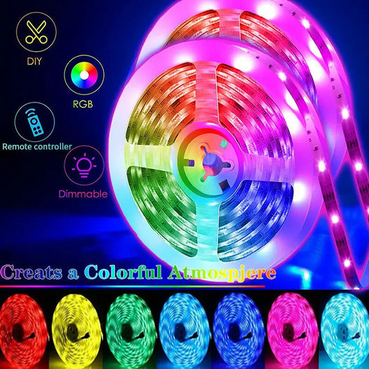 USB RGB LED Strip Lights with App Control (1–30m)