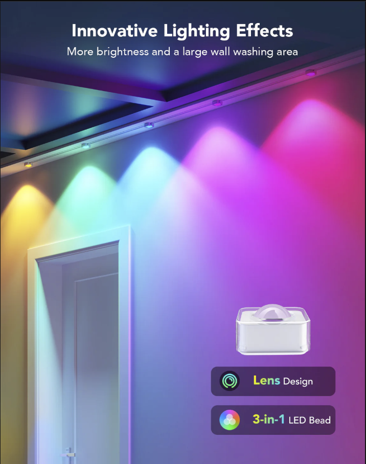 Govee RGBIC LED Permanent Outdoor Lights Model H705C (150 ft).