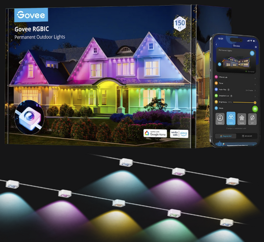 Govee RGBIC LED Permanent Outdoor Lights Model H705C (150 ft).