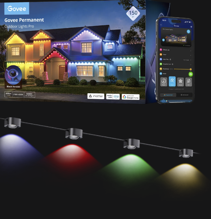 Govee Permanent Outdoor Lights Pro H706B: 150ft