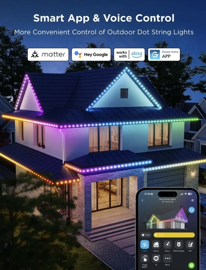 Govee Outdoor Dot String Lights Models H703A (50 ft)