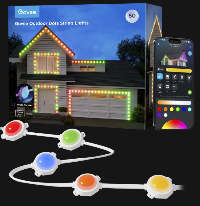 Govee Outdoor Dot String Lights Models H703A (50 ft)