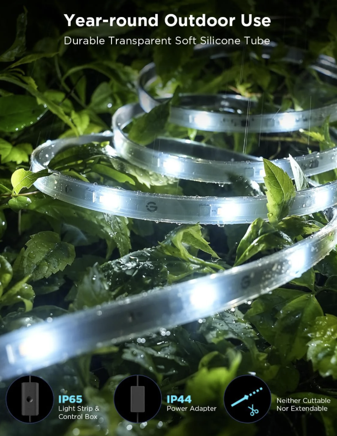 Govee RGBICWW Outdoor LED Strip Lights Model H70A3 (98.4 ft)