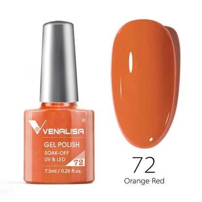 VENALISA Nail Gel Polish Semi Permanent Gellack Nail Art Salon 120 Color Glitter 7.5ml Soak off Organic UV LED Nail Gel Varnish