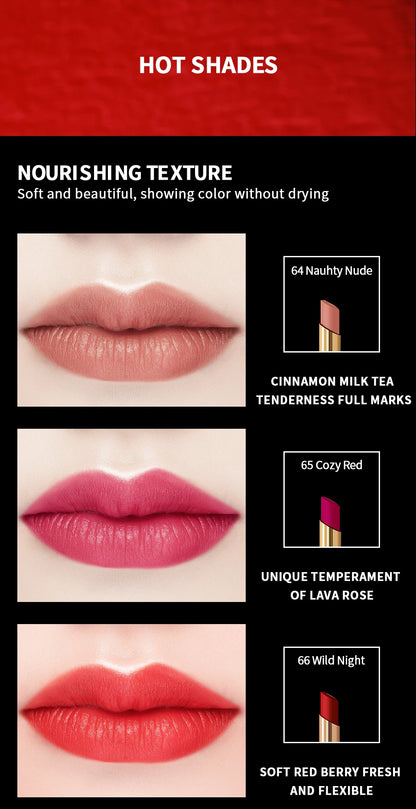 CHARMACY 16 Colors Waterproof Velvet Lipstick Easy To Wear Longstay Lip Stick Long-Lasting Matte Lip Makeup Cosmetic