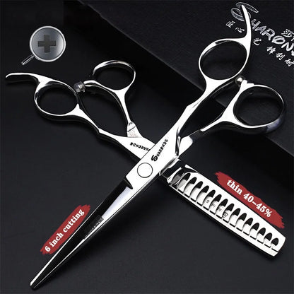 Sharonds 440c 6/7/7.5 inch haircut thinning scissors professional barber shop hairdressing scissors cutting scissors hair shears