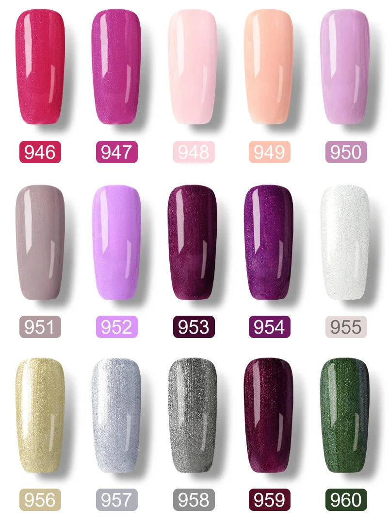 VENALISA VIP Kits 7.5ML Nail Gel Polish Soak Off UV LED Nail Gel Color Palette Gel Varnish Base Diamond Top Coat 62pcs/lot Gel