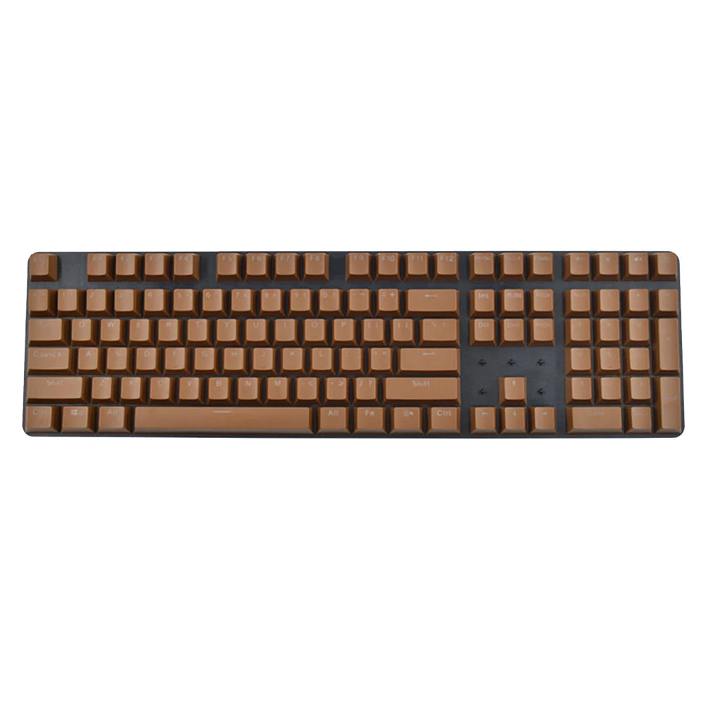 104pcs Universal Mechanical Keyboard Keycaps Ergonomic Blank Keycaps For Cherry MX Mechanical Keyboard Replacement Backlit Key