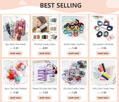 Large Elastic Scrunchies Set.