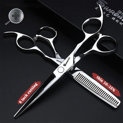 Sharonds 440c 6/7/7.5 inch haircut thinning scissors professional barber shop hairdressing scissors cutting scissors hair shears