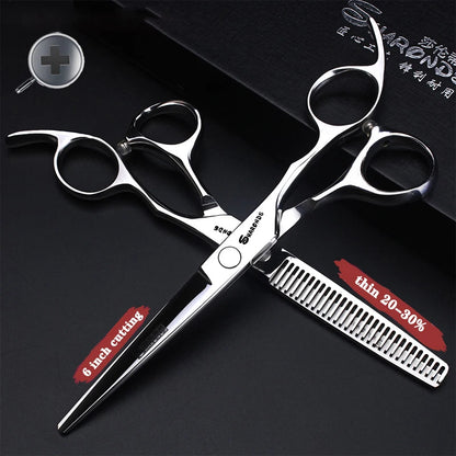 Sharonds 440c 6/7/7.5 inch haircut thinning scissors professional barber shop hairdressing scissors cutting scissors hair shears