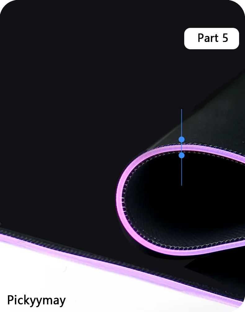 CosmicGlow RGB Desk Mat