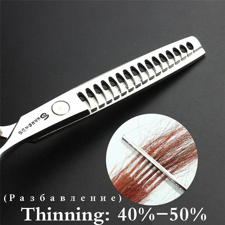 Sharonds 440c 6/7/7.5 inch haircut thinning scissors professional barber shop hairdressing scissors cutting scissors hair shears