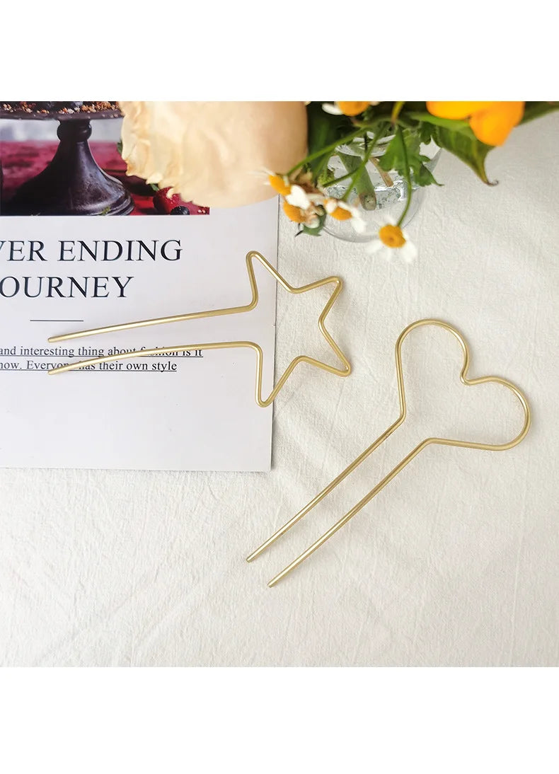 Star Heart Hair Stick.