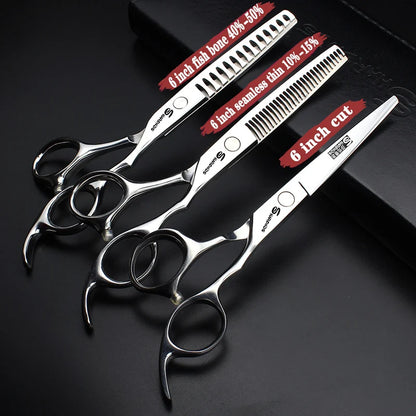 Sharonds 440c 6/7/7.5 inch haircut thinning scissors professional barber shop hairdressing scissors cutting scissors hair shears