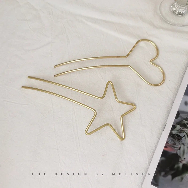 Star Heart Hair Stick.