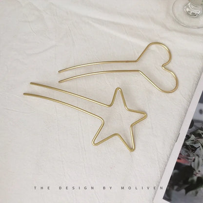 Star Heart Hair Stick.