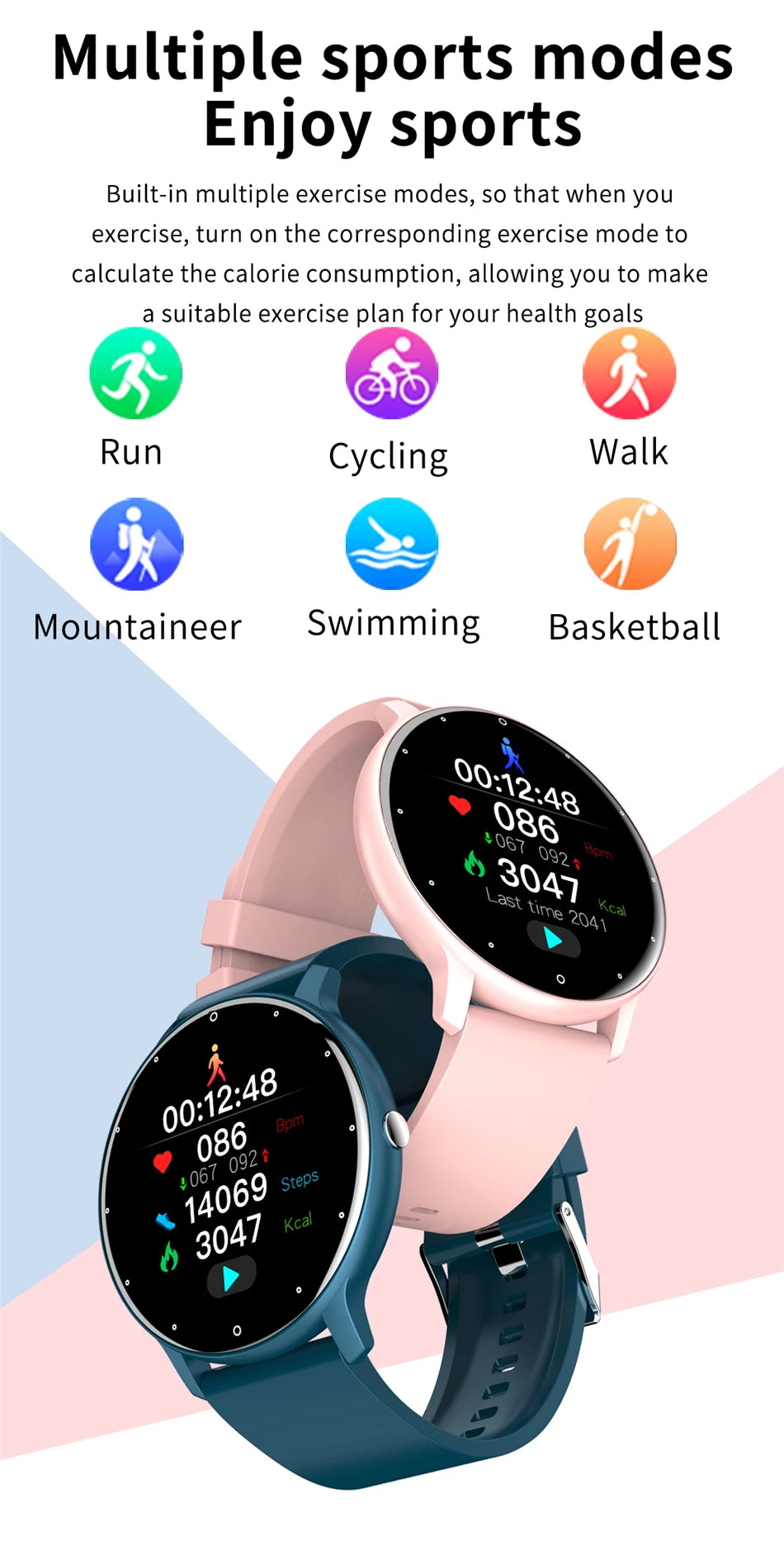 Smartwatch with Wireless Call & Fitness Tracking
