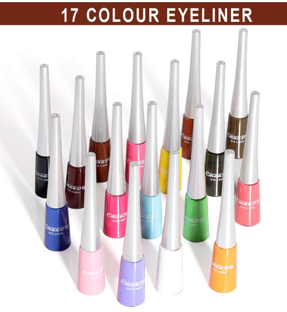 17 Colors Neon Liquid Eyeliner Pencil Waterproof Colorful Blue Green Yellow White Eye Liner Pen Women Makeup Eyes Cosmetics