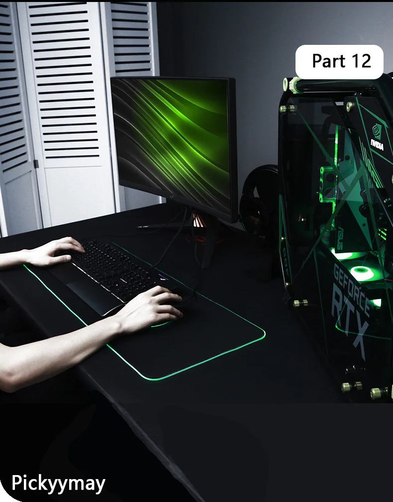 CosmicGlow RGB Desk Mat