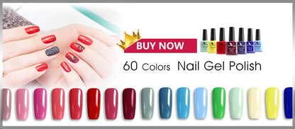VENALISA VIP Kits 7.5ML Nail Gel Polish Soak Off UV LED Nail Gel Color Palette Gel Varnish Base Diamond Top Coat 62pcs/lot Gel