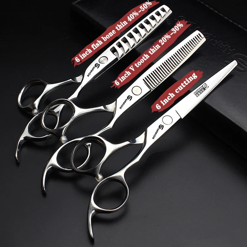 Sharonds 440c 6/7/7.5 inch haircut thinning scissors professional barber shop hairdressing scissors cutting scissors hair shears