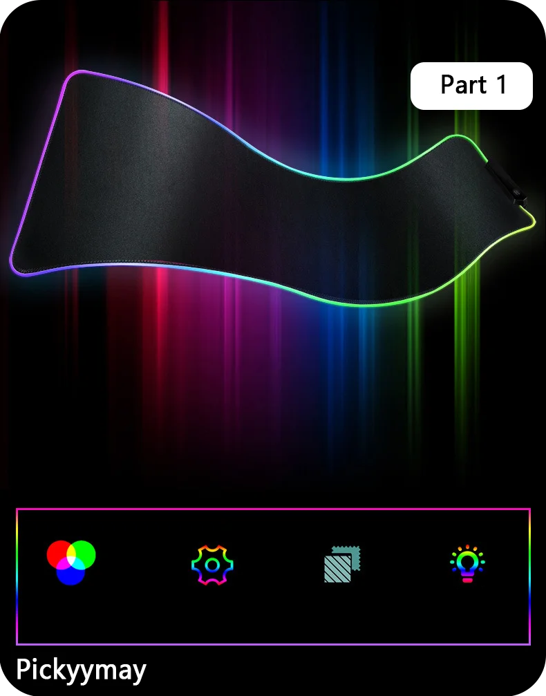 CosmicGlow RGB Desk Mat