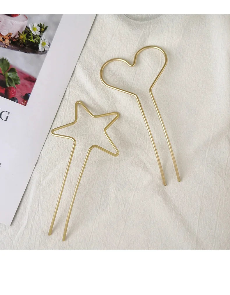 Star Heart Hair Stick.