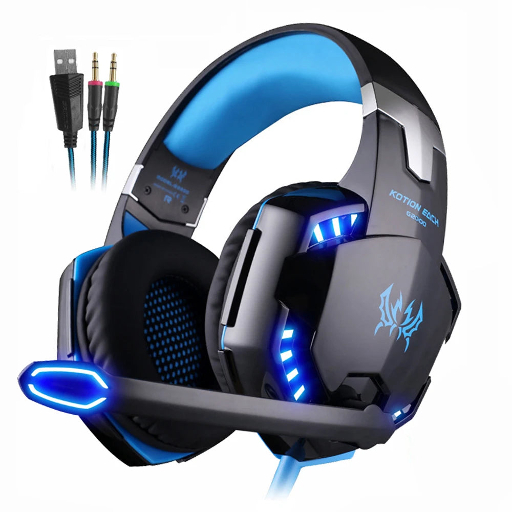 KOTION EACH Gaming Headset with LED & Mic