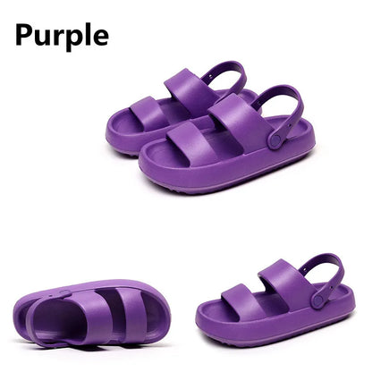 Women Summer Thick Platform Slippers Beach Eva Flip Flops Soft Sole Slide Sandals Leisure Men Ladies Indoor Bath Anti-slip Shoes