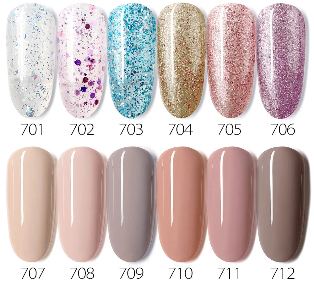 Venalisa VIP5 Nail Gel Polish HEMA/TPO FREE Full Coverage Beautiful Semi Permanent Soak Off UV LED Gel Nail Polish Gel Lacquer