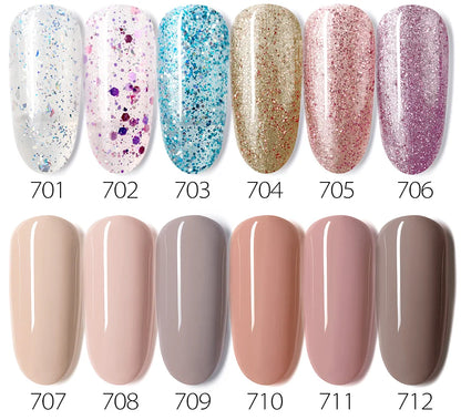Venalisa VIP5 Nail Gel Polish HEMA/TPO FREE Full Coverage Beautiful Semi Permanent Soak Off UV LED Gel Nail Polish Gel Lacquer