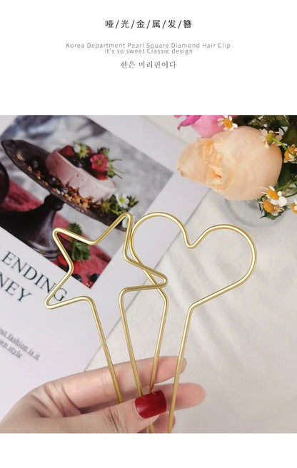 Star Heart Hair Stick.