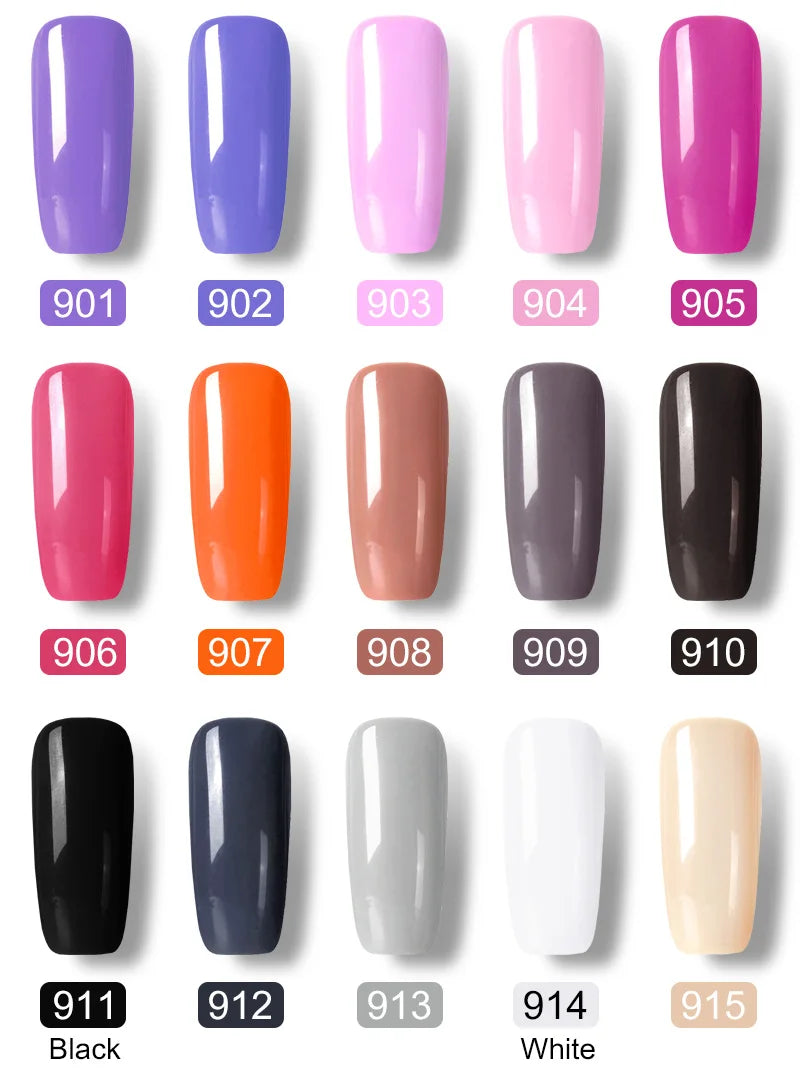 VENALISA VIP Kits 7.5ML Nail Gel Polish Soak Off UV LED Nail Gel Color Palette Gel Varnish Base Diamond Top Coat 62pcs/lot Gel