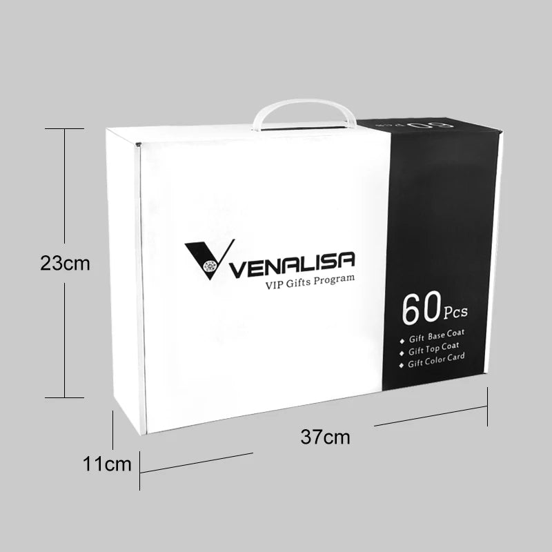 VENALISA VIP Kits 7.5ML Nail Gel Polish Soak Off UV LED Nail Gel Color Palette Gel Varnish Base Diamond Top Coat 62pcs/lot Gel