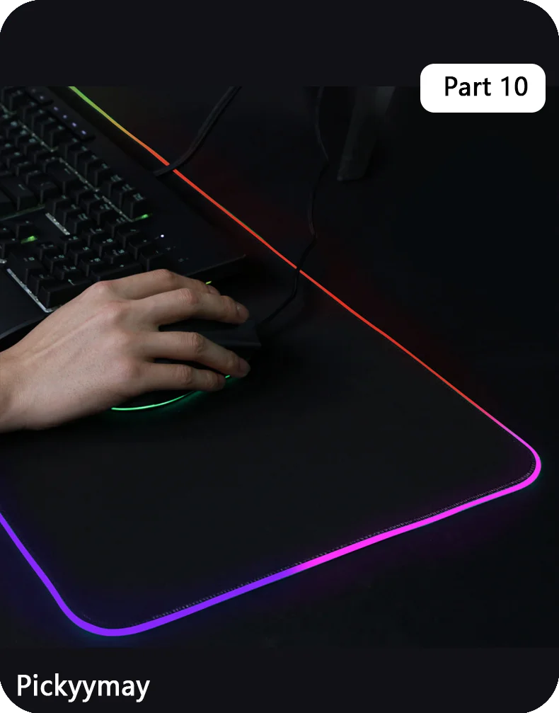 CosmicGlow RGB Desk Mat