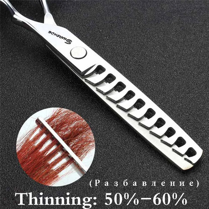 Sharonds 440c 6/7/7.5 inch haircut thinning scissors professional barber shop hairdressing scissors cutting scissors hair shears