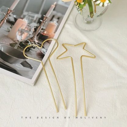 Star Heart Hair Stick.