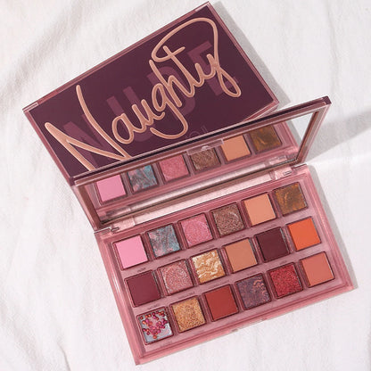 18 Colors Pomegranate seeds Eyeshadow Palette Shimmer  Matte Eye Shadow Waterproof Cosmetic Beauty Makeup TSLM2