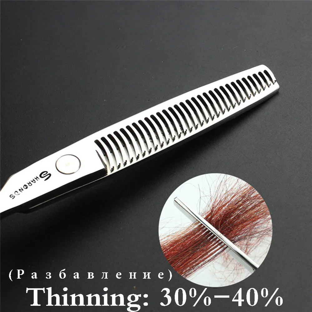 Sharonds 440c 6/7/7.5 inch haircut thinning scissors professional barber shop hairdressing scissors cutting scissors hair shears