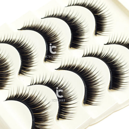ICYCHEER Makeup Fancy Eyelashes Colorful Red Blue Purple Brown Fake Eyelash Extension Cosplay Party Halloween Handmade Soft