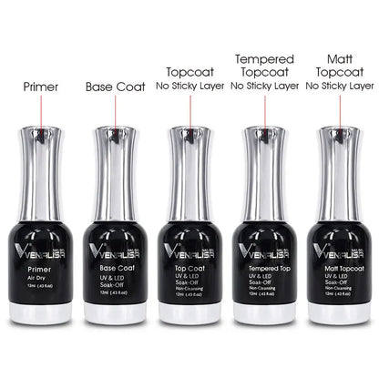 VENALISA Nail Gel Varnish TPO FREE Soak Off UV LED Organic Odorless Enamels Nail Art Colors 12ml 120Colors UV Gel Nail Polish