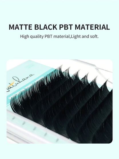 NATUHANA 16Rows B C cc D Eyelash Extensions Individual False Cilio Natural Soft Mink Lashes High Quality Matte Fake Eyelashes
