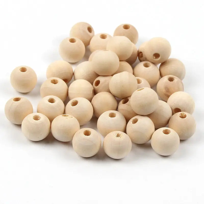 Natural Wooden Beads for DIY