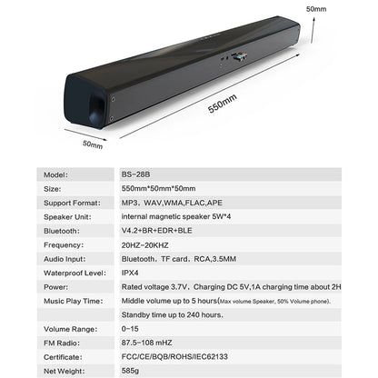 Soundbar Stereo Home Theater