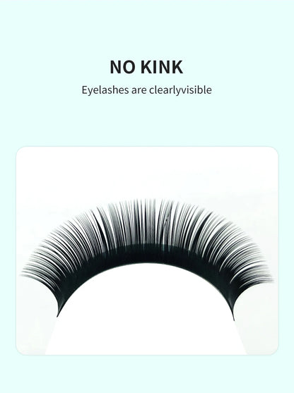 NATUHANA 16Rows B C cc D Eyelash Extensions Individual False Cilio Natural Soft Mink Lashes High Quality Matte Fake Eyelashes