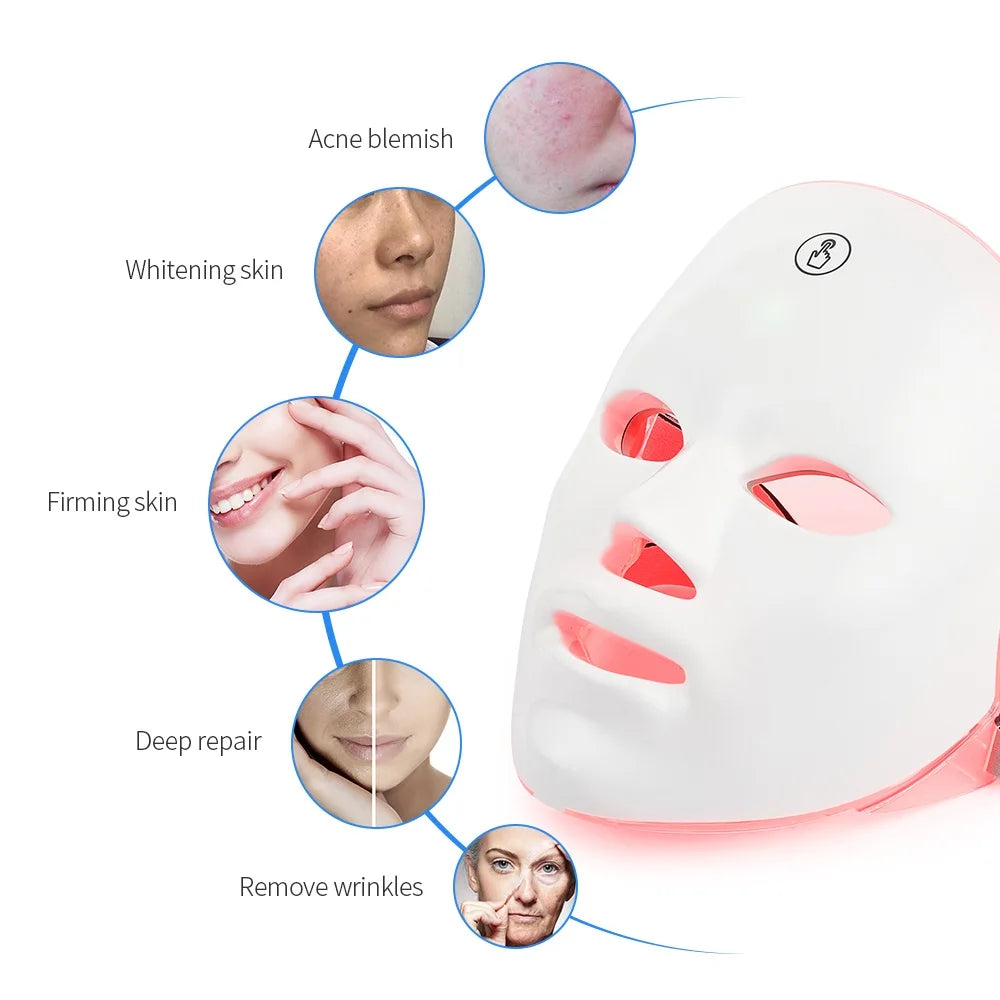 LED Face Mask 7 Colors.