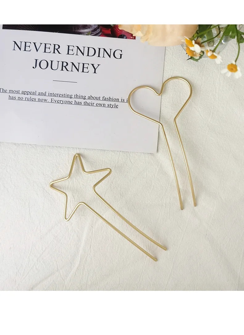 Star Heart Hair Stick.